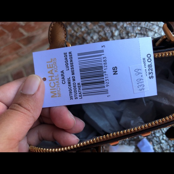 Michael kors studded Ciara satchel bag luggage - Picture 8 of 8